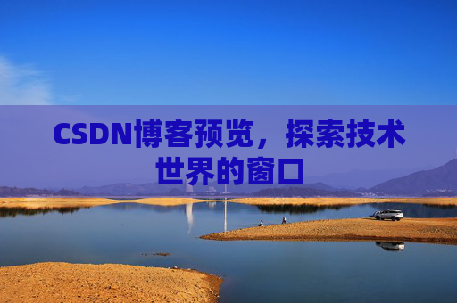 CSDN博客预览,探索技术世界的窗口